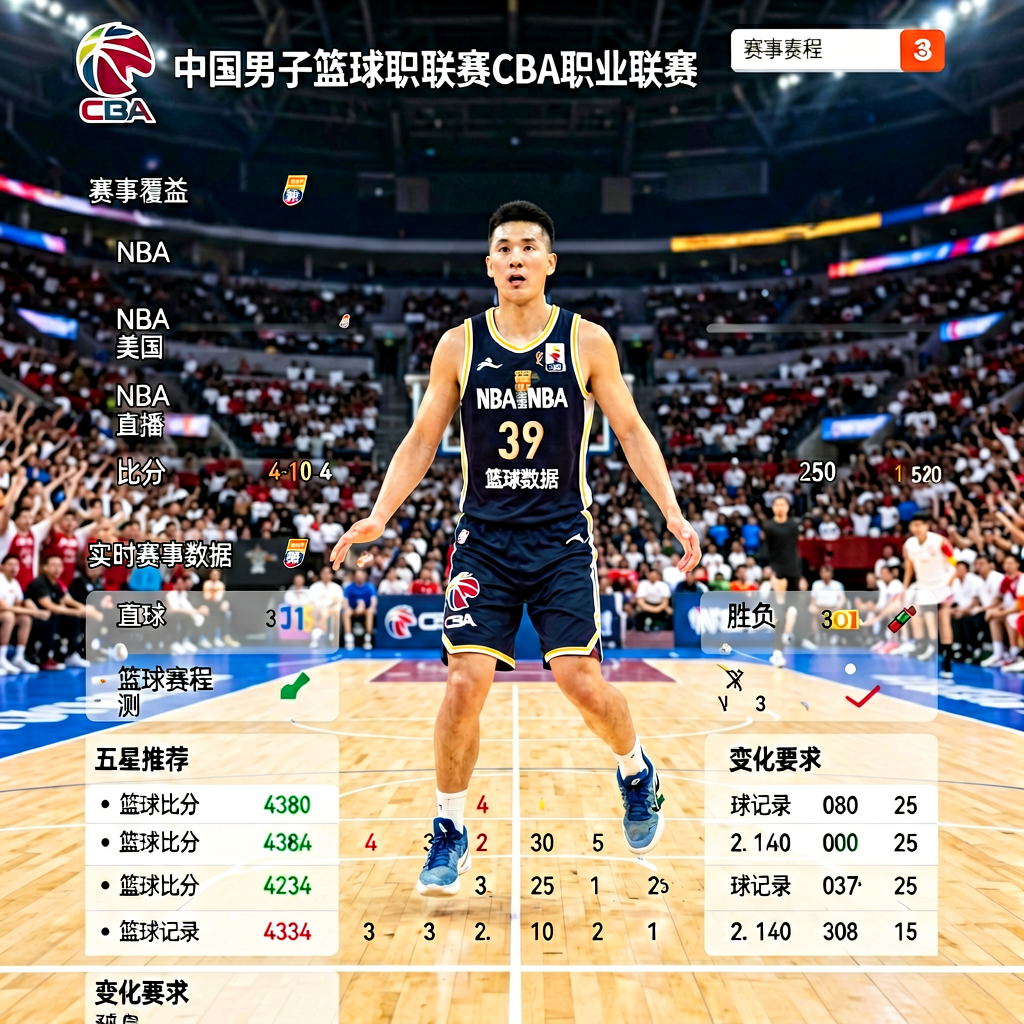 中国男子篮球职业联赛CBA赛程与球队数据统计页面