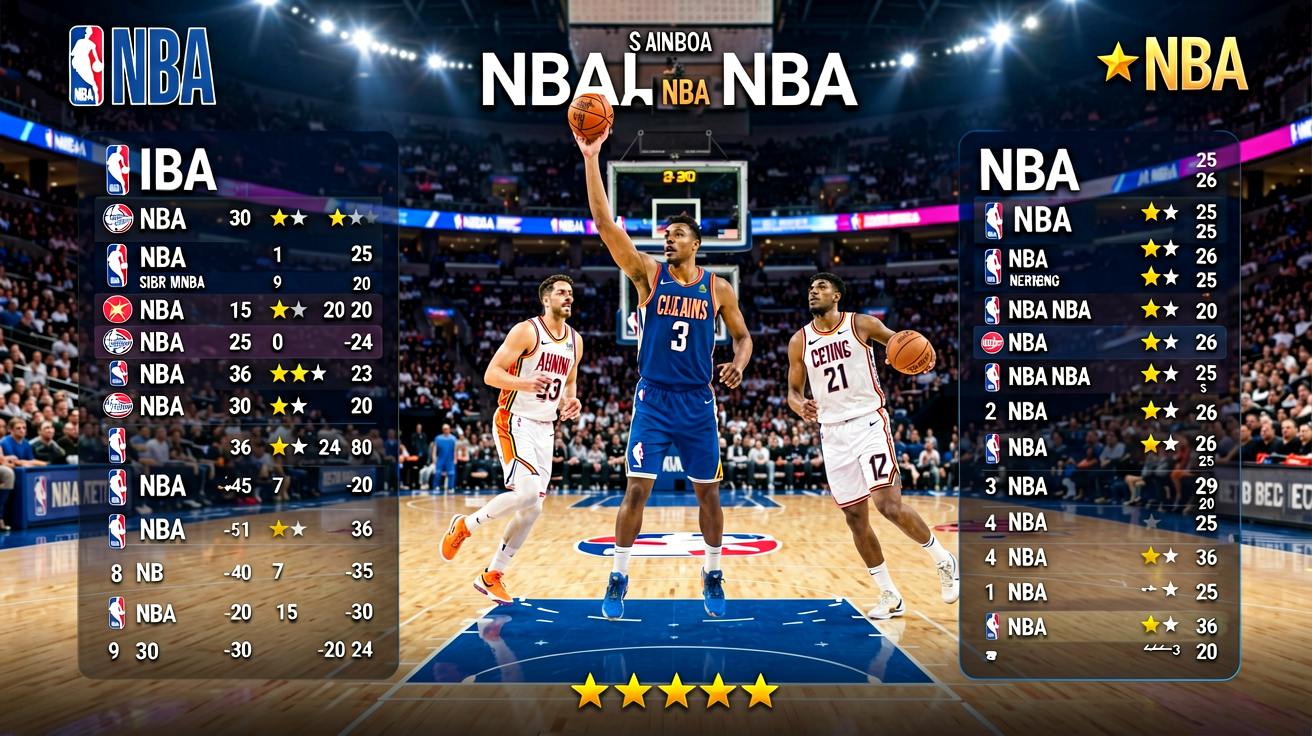 NBA常规赛与季后赛赛事覆盖，包含东西部各支球队赛程信息